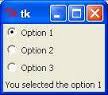 Tkinter Radiobutton